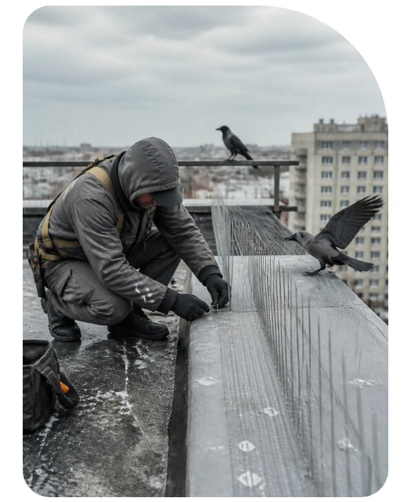 Защита от ворон под ключ в Сургуте по цене от 5111 р. | Сенат-Срг